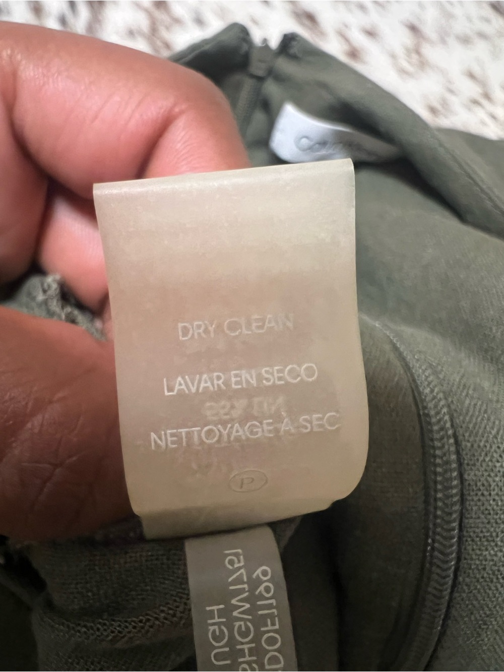 Calvin Klein Olive Green Flutter-Slee Wide-Leg Jumpsuit - Picture 7 of 8
